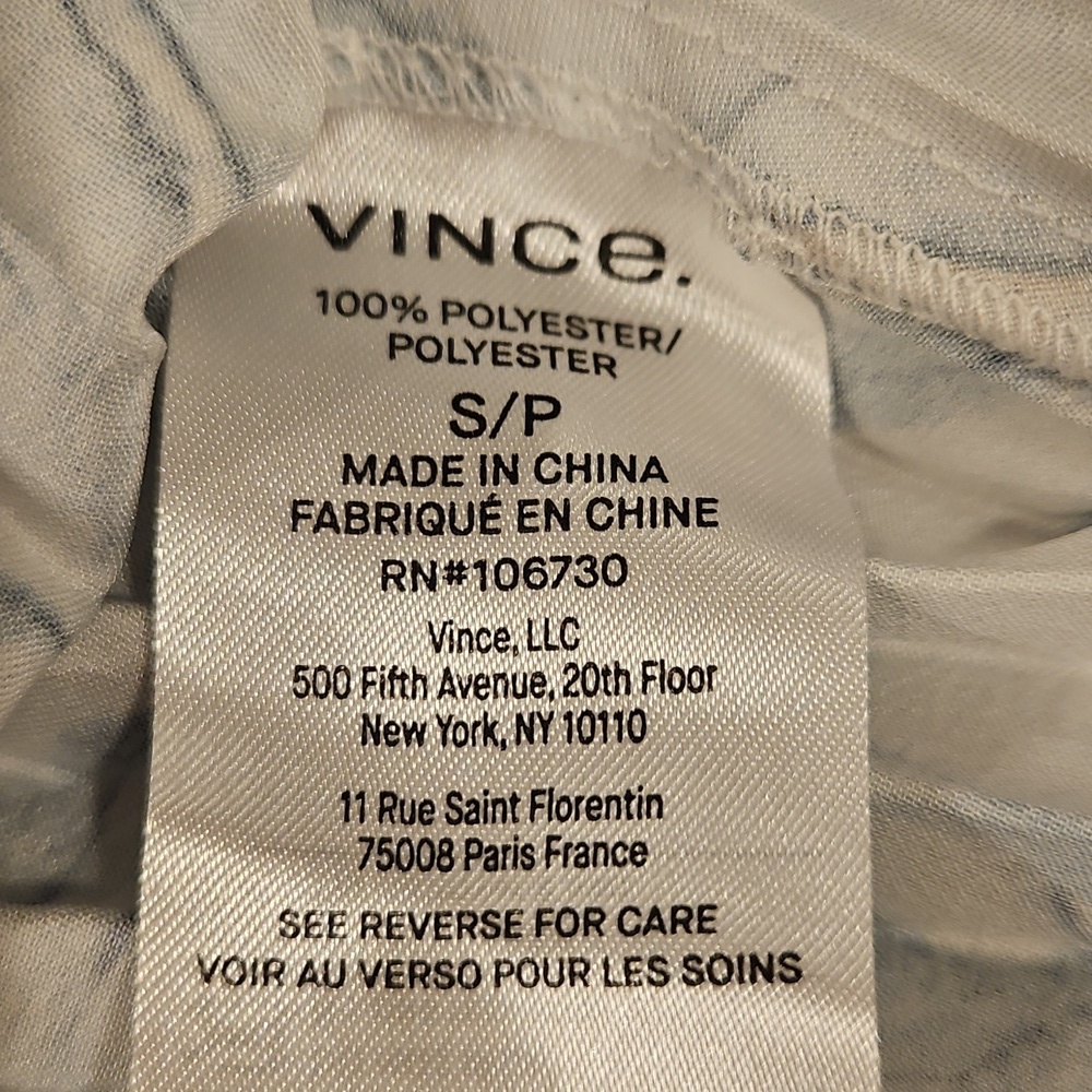 💕VINCE💕 Lilly Pleated Blouse ~ Pale Azure Small S NWOT - Picture 13 of 14